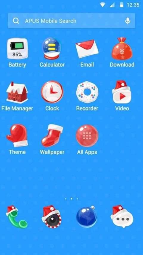 I love Christmas APUS theme screenshot 2