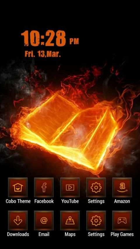 Warm red tree theme screenshot 3