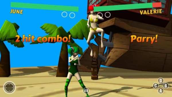 Bikini Girl Fighting Game स्क्रीनशॉट 1