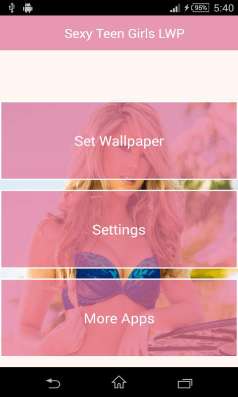 Sexy Teen Girls Live Wallpaper screenshot 1