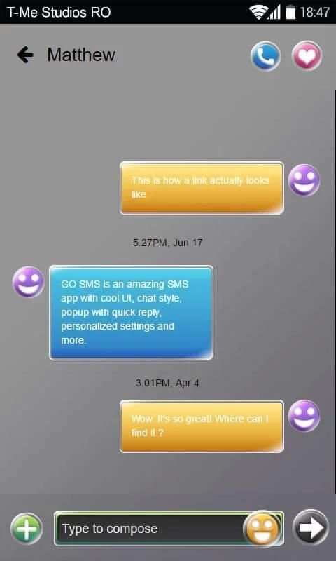 Color Shining GO SMS screenshot 4
