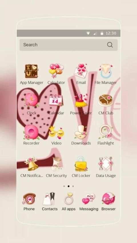 Tema Sweet Love Jantung screenshot 2