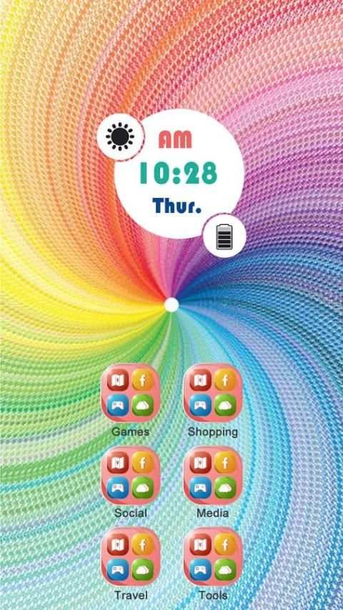 Simple Color Line Theme 1 تصوير الشاشة