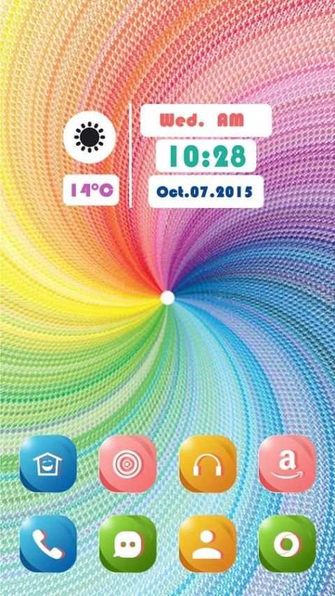 Simple Color Line Theme 3 تصوير الشاشة