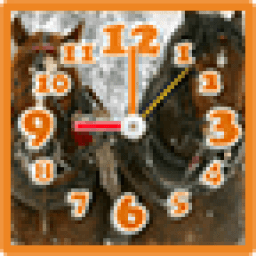 Running Horses alarm Clock and Flashlight icon