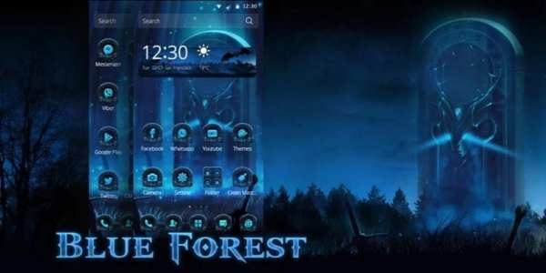 Blue Forest Theme screenshot 1
