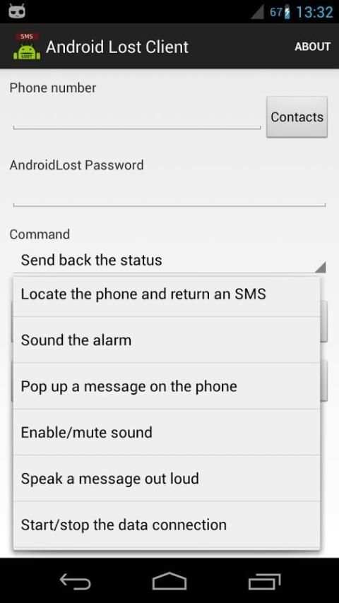 Android Lost Client screenshot 5