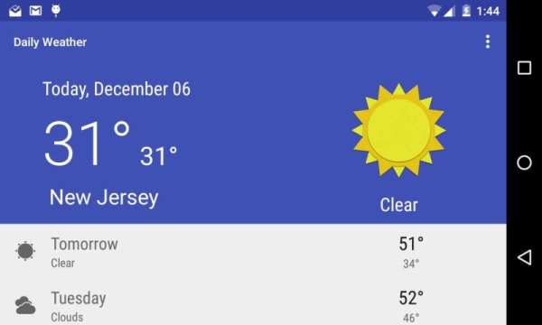 Daily Weather screenshot 1