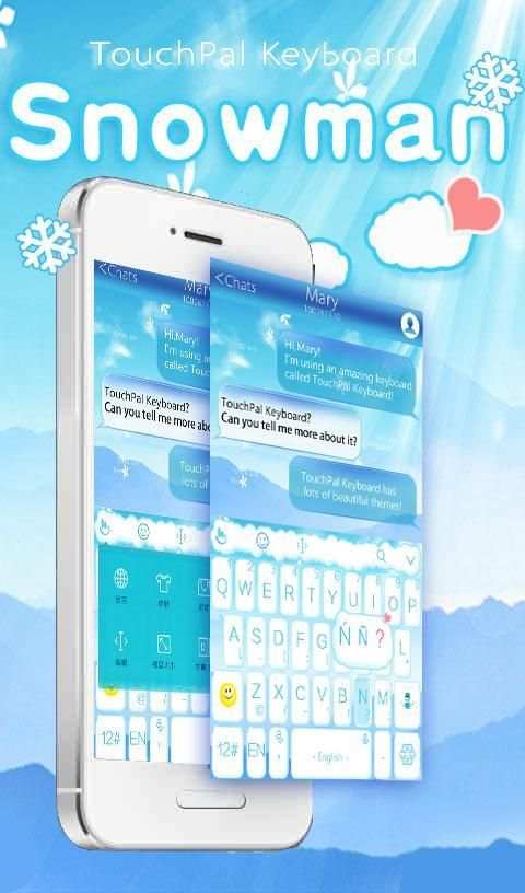 Snowman Keyboard Theme screenshot 4