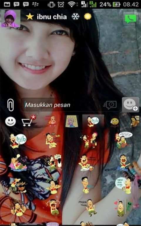 Tema bbm transparant 1 تصوير الشاشة