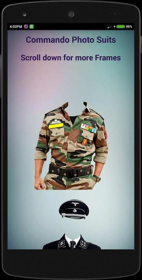 Commando Photo Suits screenshot 4