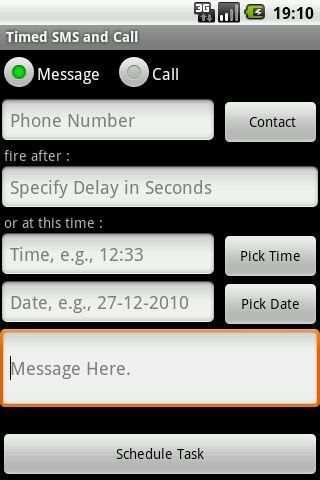 Timed SMS and Call скриншот 2