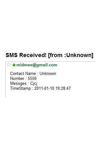 SMS GMail Notifier screenshot 1
