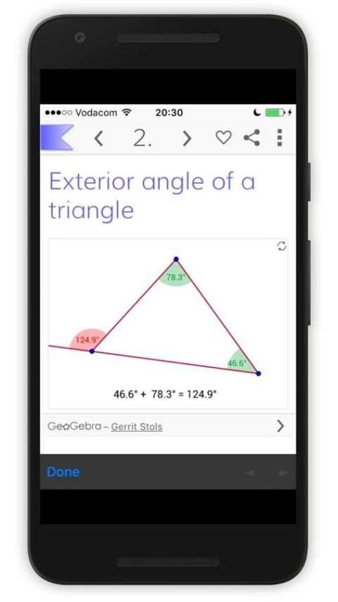 GeoGebra School Math Applets 1 تصوير الشاشة