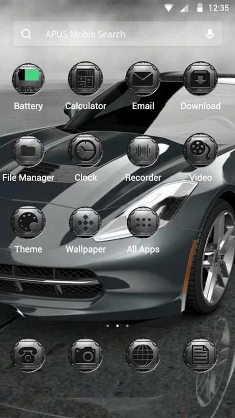 Speed Machine theme for APUS 2 تصوير الشاشة