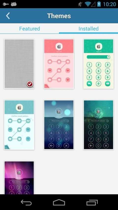 AppLock Theme Green скриншот 2
