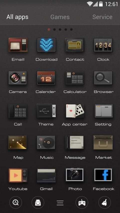 ModernRetro GO Launcher Theme screenshot 3