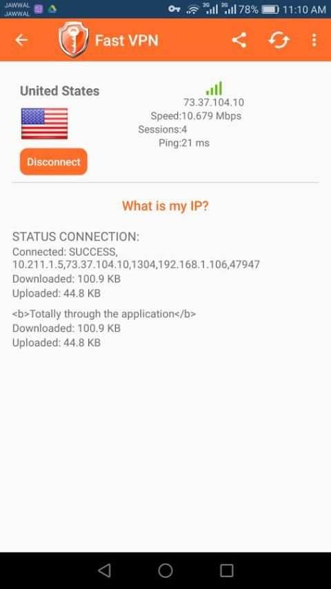 Fast VPN Free скриншот 1
