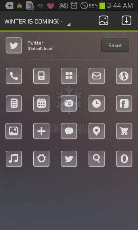 WINTER go launcher theme скриншот 1