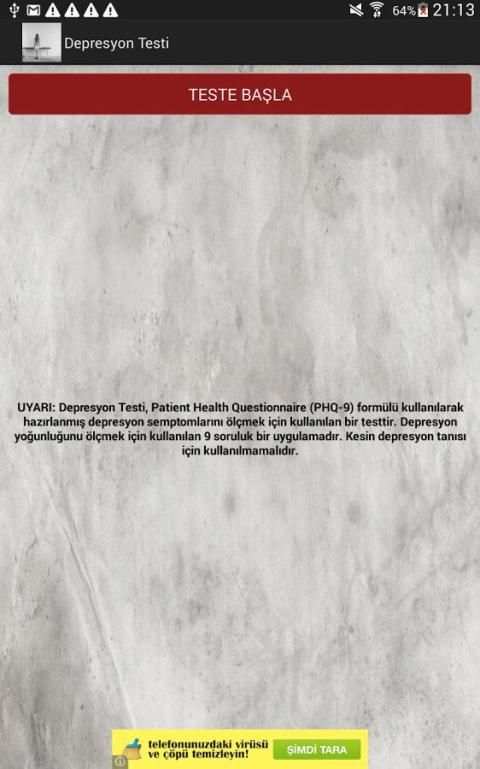Depresyon Testi screenshot 2