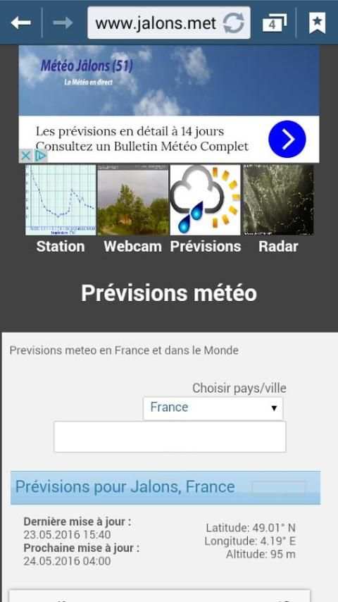 Météo Jâlons (51) screenshot 1