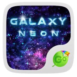 Neon Galaxy GO Keyboard Theme أيقونة