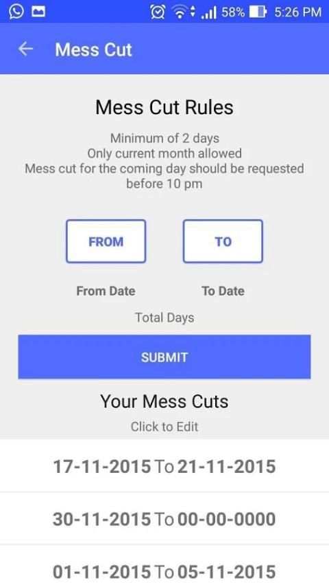 MessMaster स्क्रीनशॉट 4