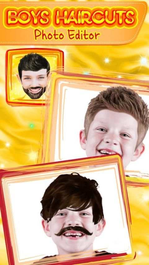 Boys Haircuts Photo Editor screenshot 2