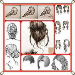 ikon Belajar Menggambar Rambut