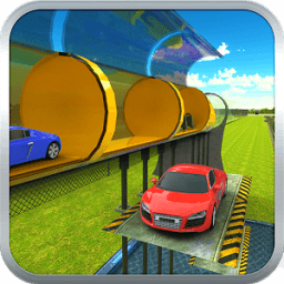 ikon 3D Hyperloop Cargo Kereta Sim