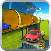 3D Hyperloop Cargo Kereta Sim