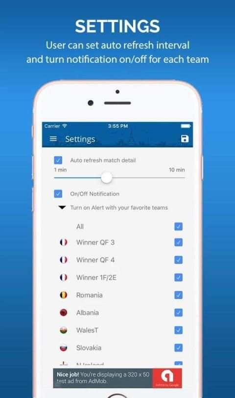 Euro 2016 Live Score स्क्रीनशॉट 2