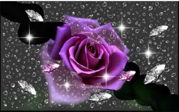 Roses Diamonds live wallpaper screenshot 1