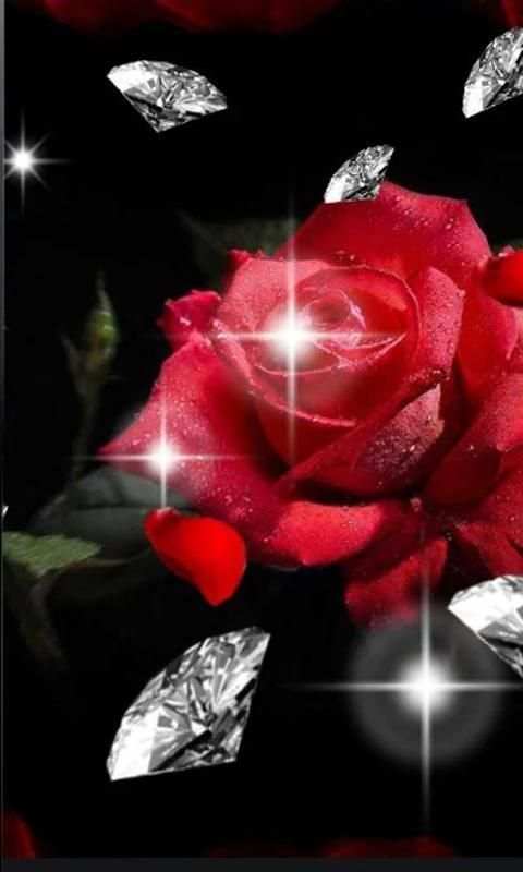 Roses Diamonds live wallpaper screenshot 6