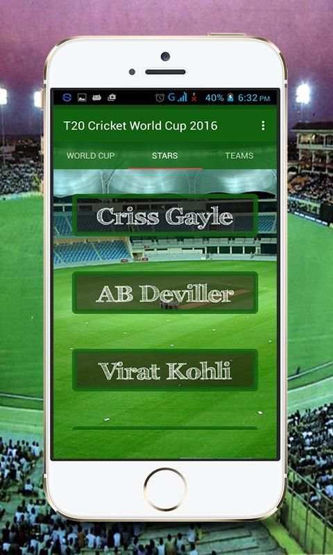 T20 Cricket Worldcup 2016 screenshot 2