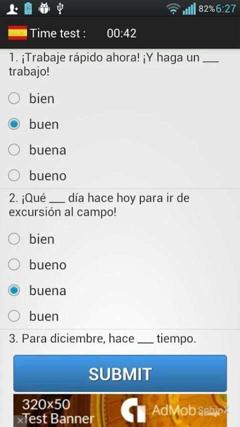 Spanish Exercise скриншот 4