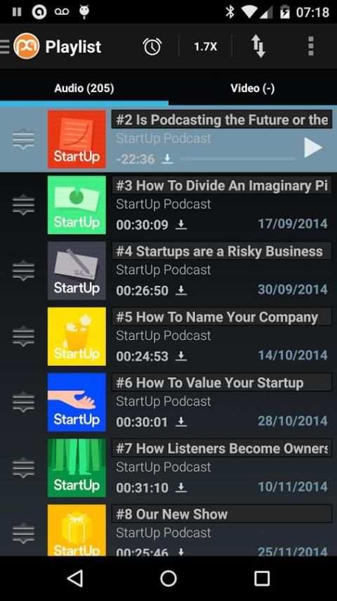 Podcast Addict (Android 2.3) स्क्रीनशॉट 4