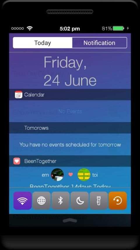Notification Center Style OS10 скриншот 4
