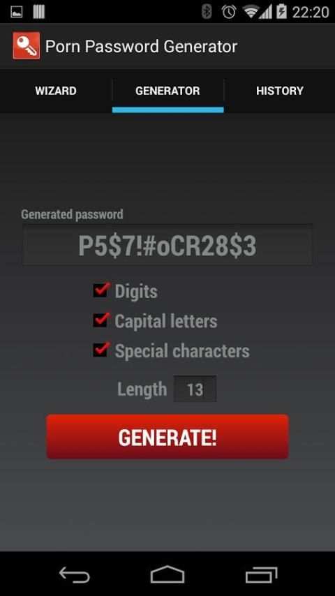 Porn Star Password Generator screenshot 5