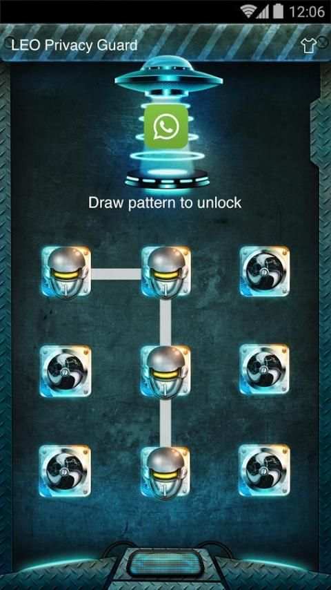 AppLock Theme - Alien Tech screenshot 2