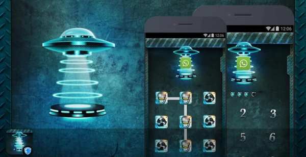 AppLock Theme - Alien Tech screenshot 3