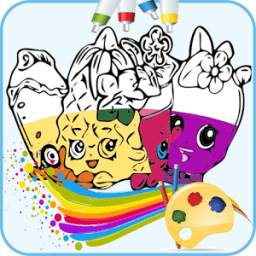 Kids Coloring Game For Shopkin