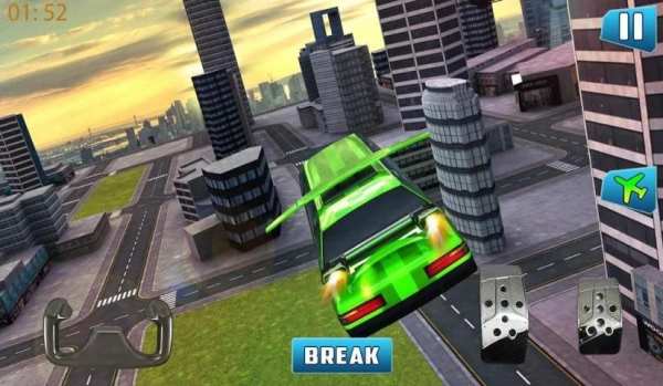Future flying Limo car 3dgames स्क्रीनशॉट 1