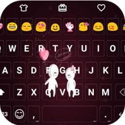 Cartoon Love Emoji Keyboard