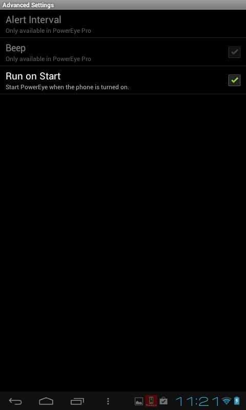 PowerEye Lite AC outage alert screenshot 5
