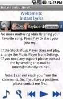 Instant Lyrics Lite screenshot 2