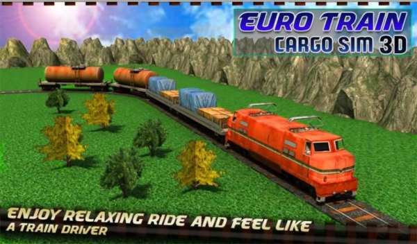Euro Train Driving Cargo 3D screenshot 4