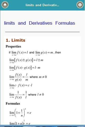 Higher maths Formulas screenshot 2