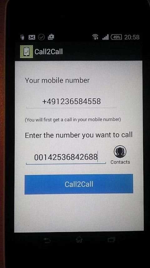 Call2Call скриншот 2