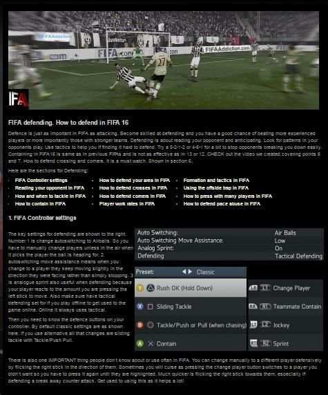 Guide for fifa 16 3 تصوير الشاشة